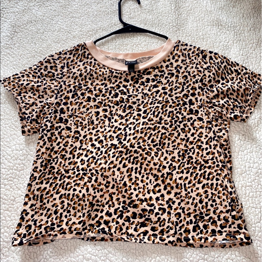 Art Class YL Cheetah Crop Top
